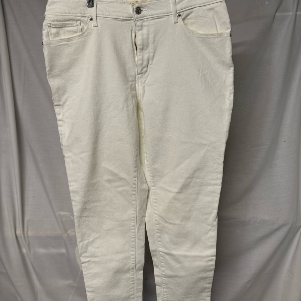 Levi's Cream Skinny Jeans Full-Length